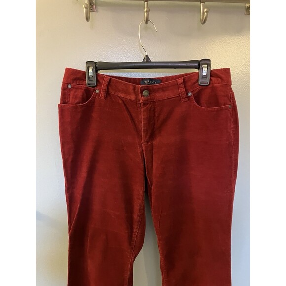 Talbots Petite Women's Red Corduroy Curvy Pant Size 10P NWOT - Picture 5 of 7